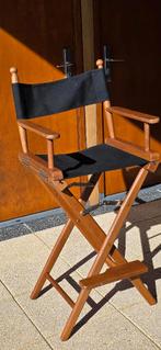 regisseurstoel zwart hoog, Ophalen, Zwart, Regisseur, Zo goed als nieuw