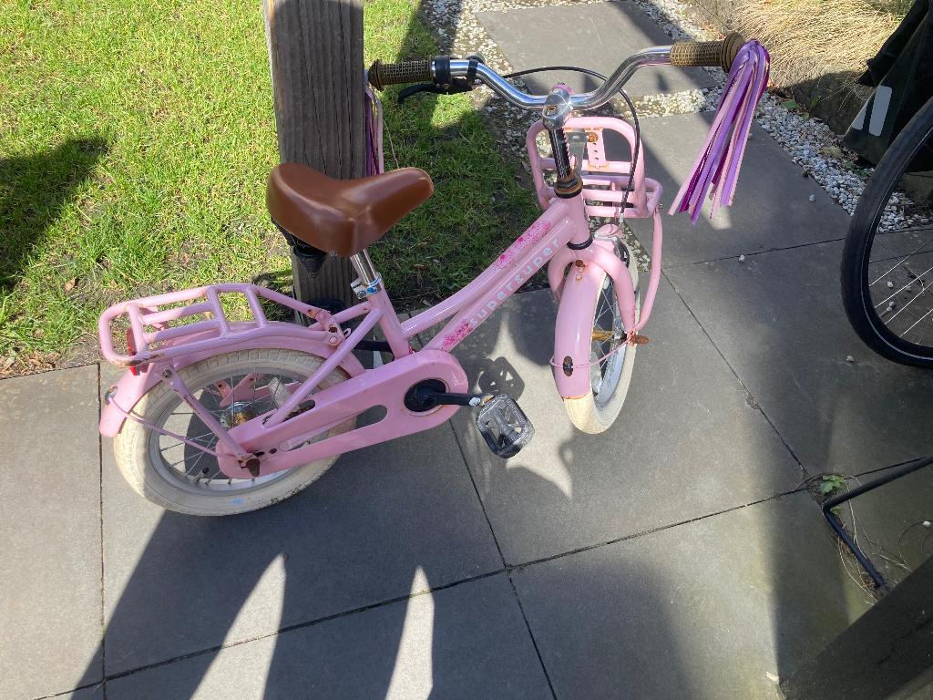 Kinderfiets voor meisje, Ophalen, Gebruikt, 18 inch, Onbekend