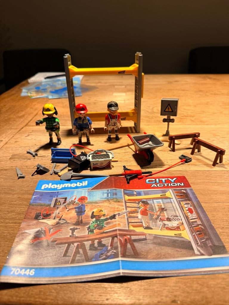 Playmobil 70446 - Bouwvakkers Set Compleet, Ophalen of Verzenden, Zo goed als nieuw, Complete set