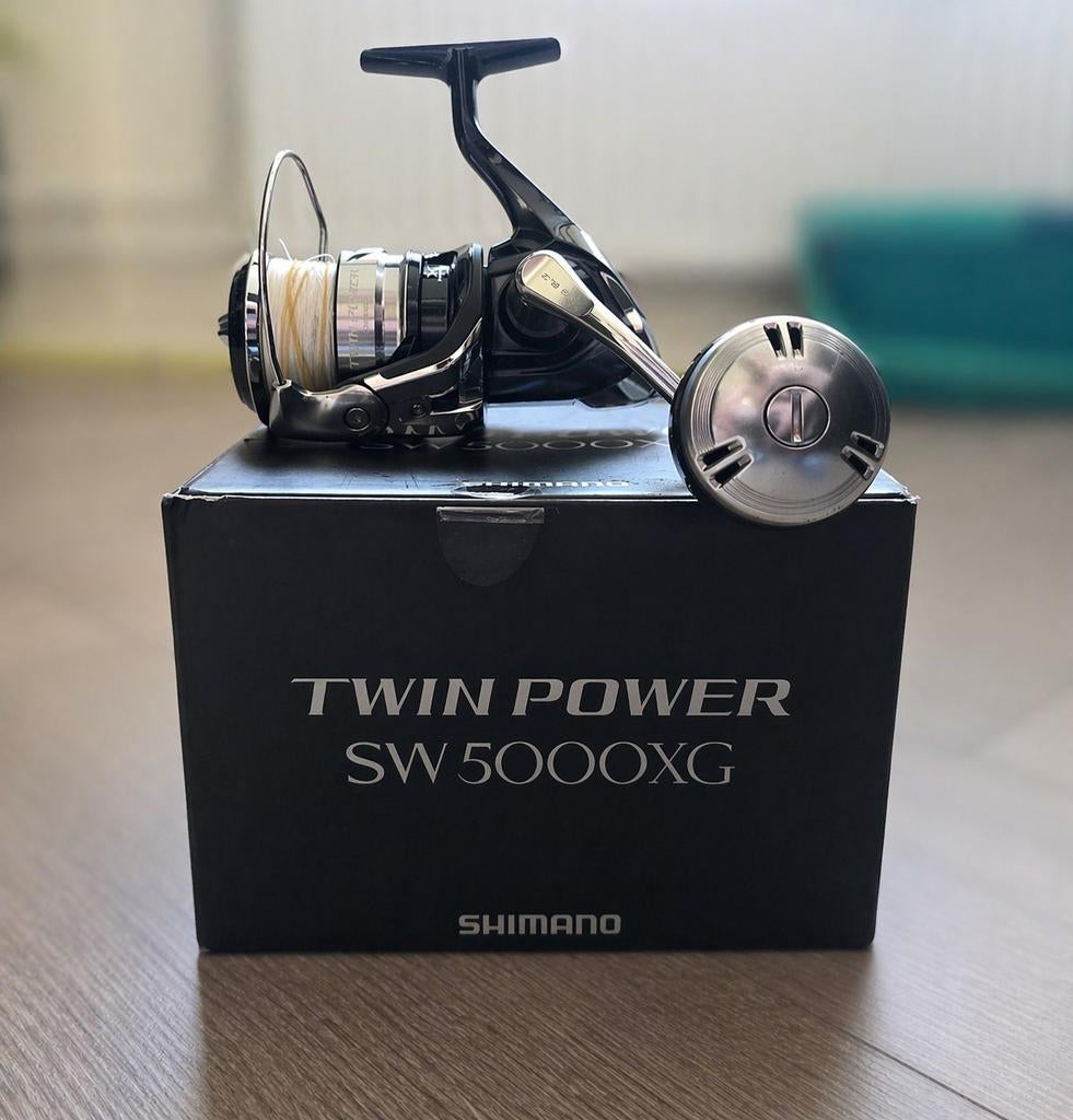 Shimano Twinpower SW 5000XG Molen - Zo goed als nieuw, Ophalen of Verzenden, Zo goed als nieuw, Molen