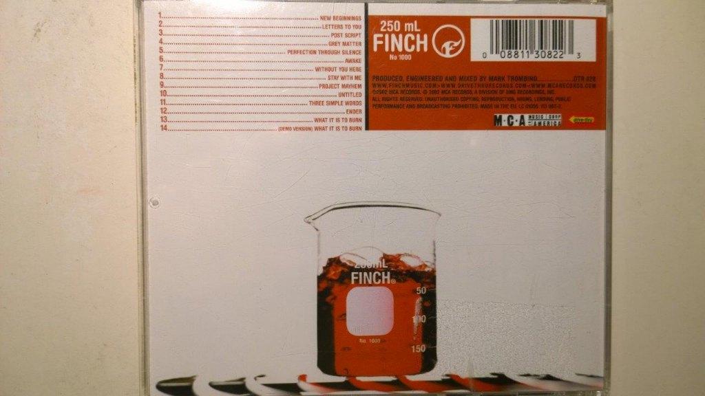 Finch - What It Is To Burn, Ophalen of Verzenden, Zo goed als nieuw, Poprock