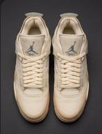 Nike Air Jordan 4 Retro Off-White Sneakers, Beige, Ophalen of Verzenden, Sneakers of Gympen, Zo goed als nieuw