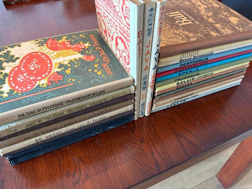 Diverse plakboeken oa Douwe Egberts, Droste, Jac. P. Thijsse, Ophalen of Verzenden, Gelezen, Plaatjesalbum