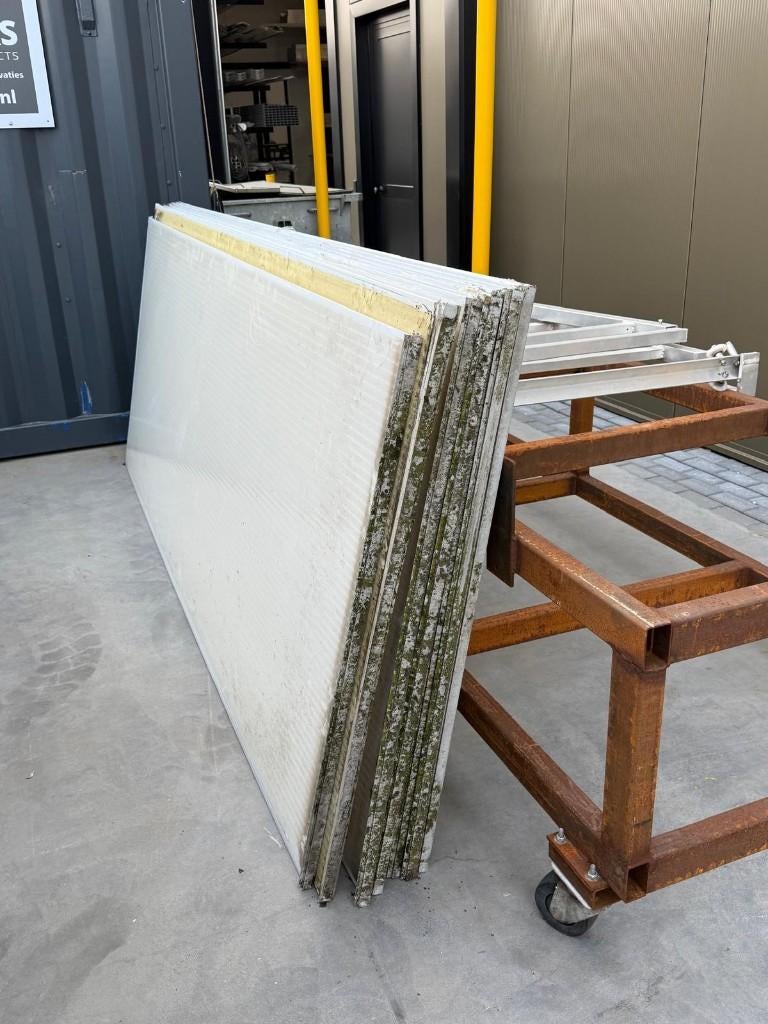 Polycarbonaat platen - 16 mm - Partij ca. 25 m², Doe-het-zelf en Verbouw, Platen en Panelen, Ophalen, Gebruikt, Overige materialen