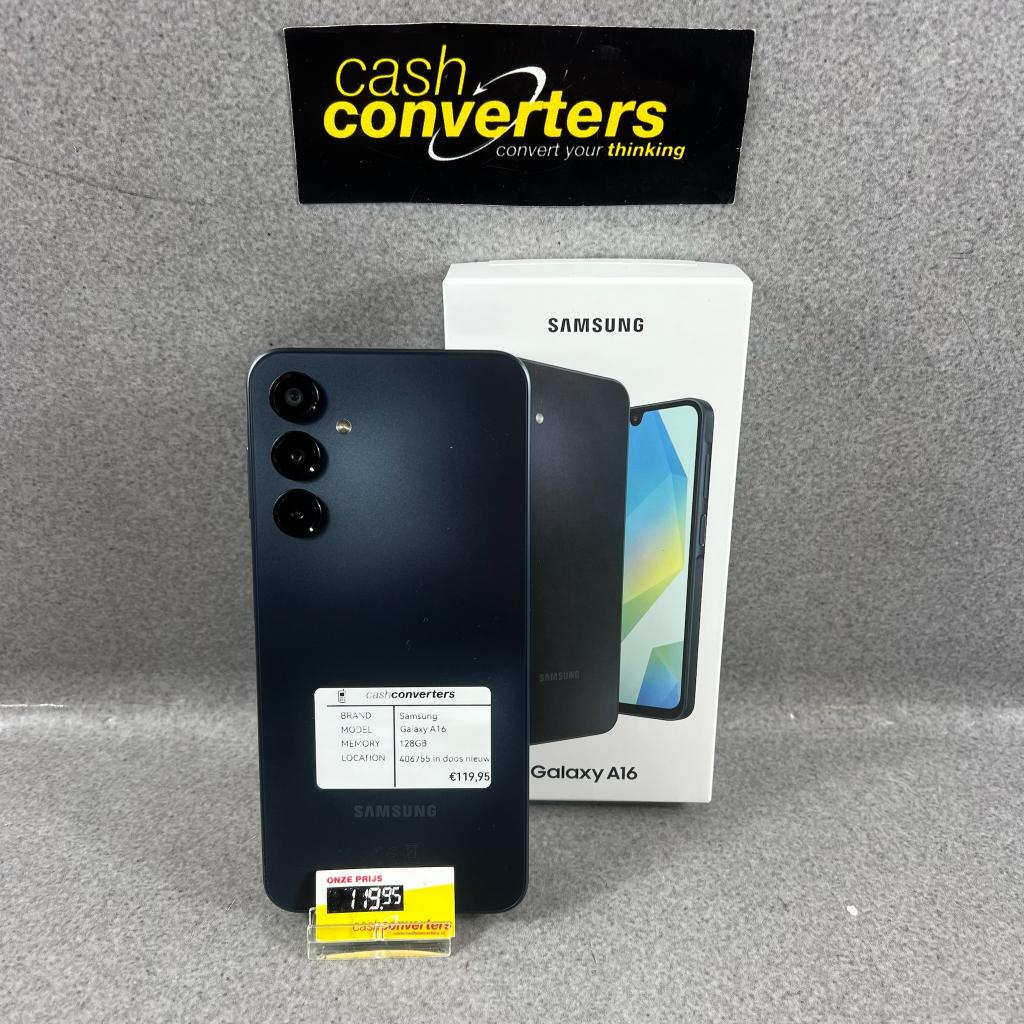 Samsung Galaxy A16 | 128GB | zgan in doos | 406755, Zwart, Touchscreen, Ophalen of Verzenden, Zo goed als nieuw