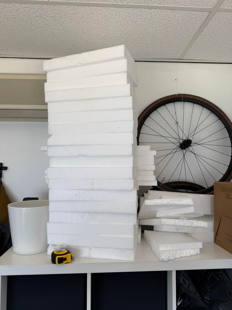 Piepschuim, Ophalen, Zo goed als nieuw