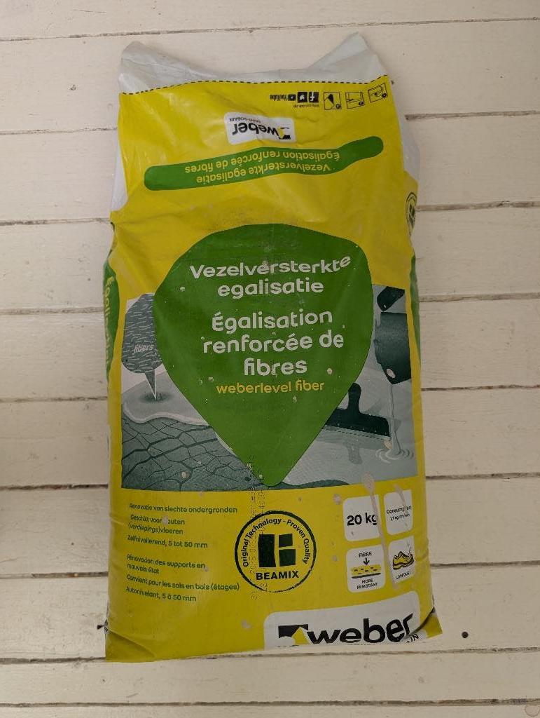 Vezelversterkte egaline/egalisatie mortel (20kg), Ophalen, Nieuw