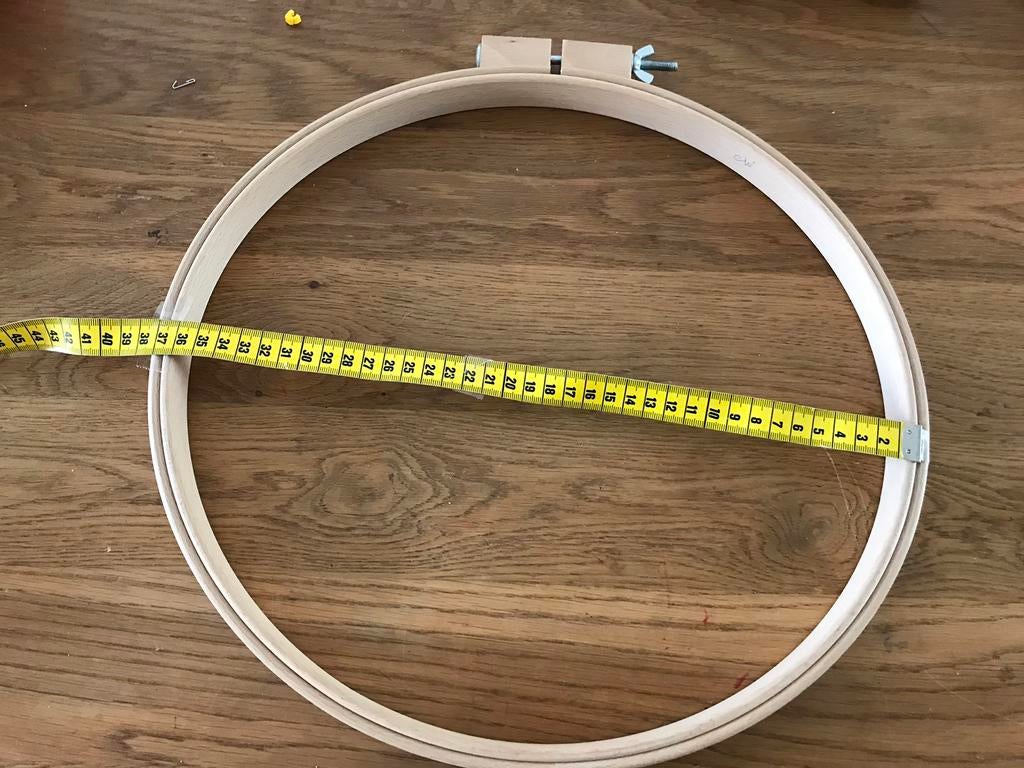 Grote brede quilt- of borduurring, ca. 36 cm, Ophalen of Verzenden, Gebruikt, Overige typen