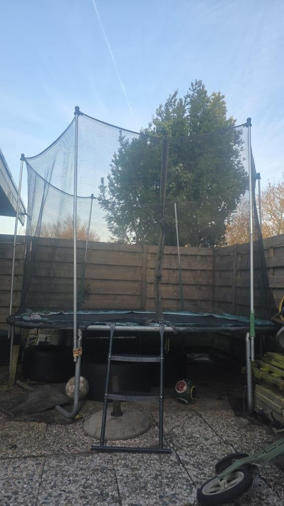Trampoline 305 cm - gratis af te halen in Lelystad, Ophalen of Verzenden, Gebruikt