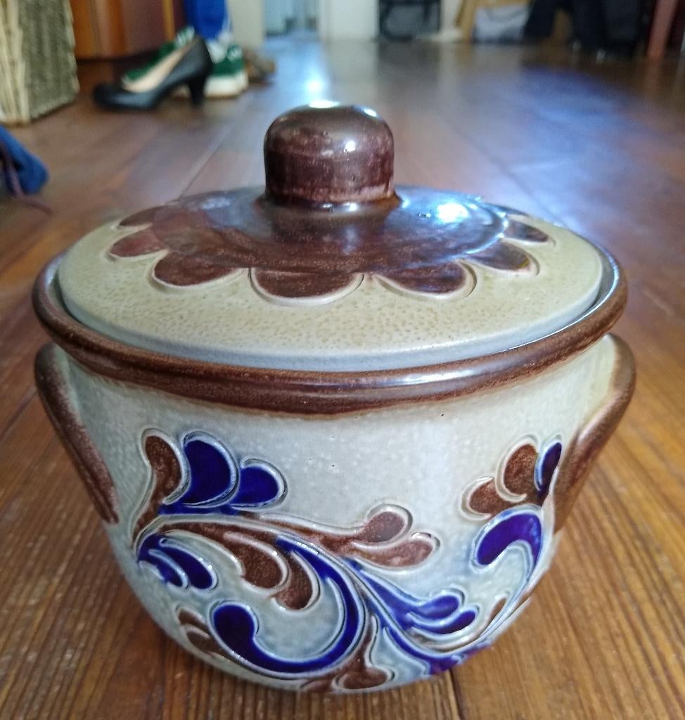 Steengoed Westerwald Pot met deksel, Ophalen of Verzenden