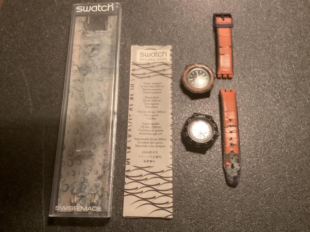 SWATCH SCUBA OPRUIMING ‼️, Sieraden, Tassen en Uiterlijk, Horloges | Dames, Ophalen, Kunststof, Swatch