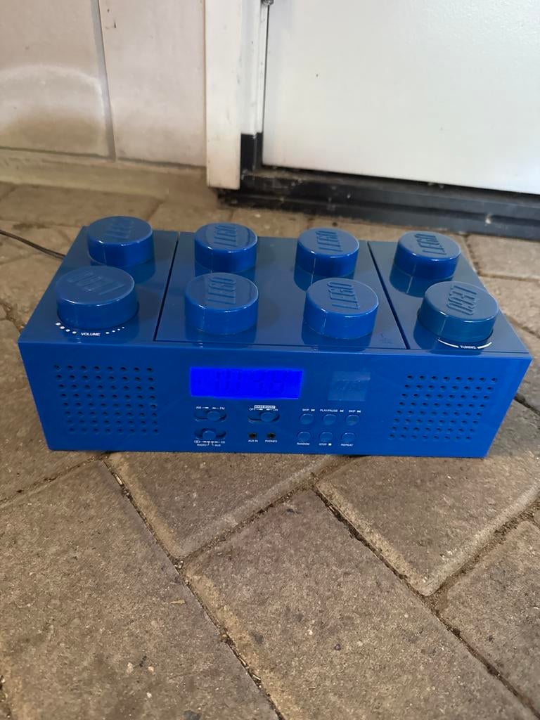 Lego Radio CD-speler - Blauw, Ophalen of Verzenden, Gebruikt, Radio, Met cd-speler