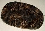Plat kussentje / dekje met velours panter-tijger print, Ophalen, Zo goed als nieuw