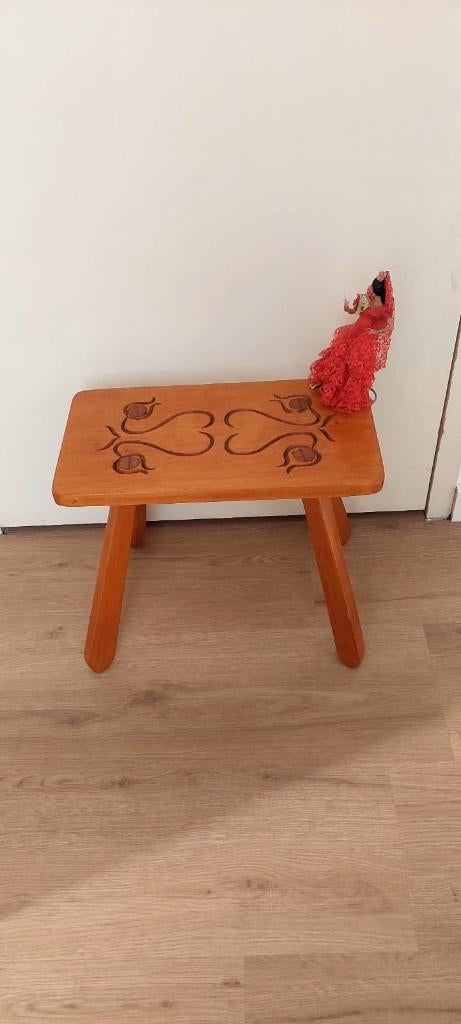 Vintage houten bloem  Houten kruk planten tafel decoraties, Huis en Inrichting, Gebruikt, Beige, Eu, Ophalen of Verzenden