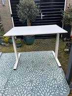 In hoogte verstelbaar bureau 120 x 80 Wit, Huis en Inrichting, Bureaus, Ophalen, In hoogte verstelbaar, Zo goed als nieuw
