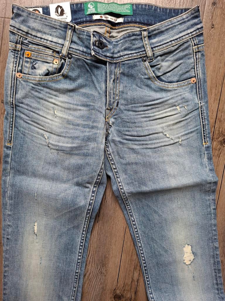 KUYICHI Linda mid-slim jeans W28 L34, Blauw, KUYICHI, Nieuw, Ophalen of Verzenden