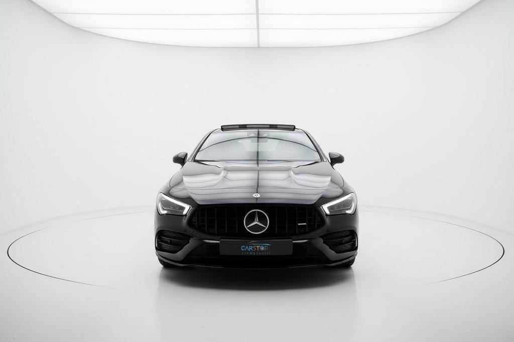 Mercedes-Benz CLA-klasse 200 AMG NIGHT PANO SFEER MEMORY, Auto's, CLA, Gebruikt, Zwart, 4 cilinders