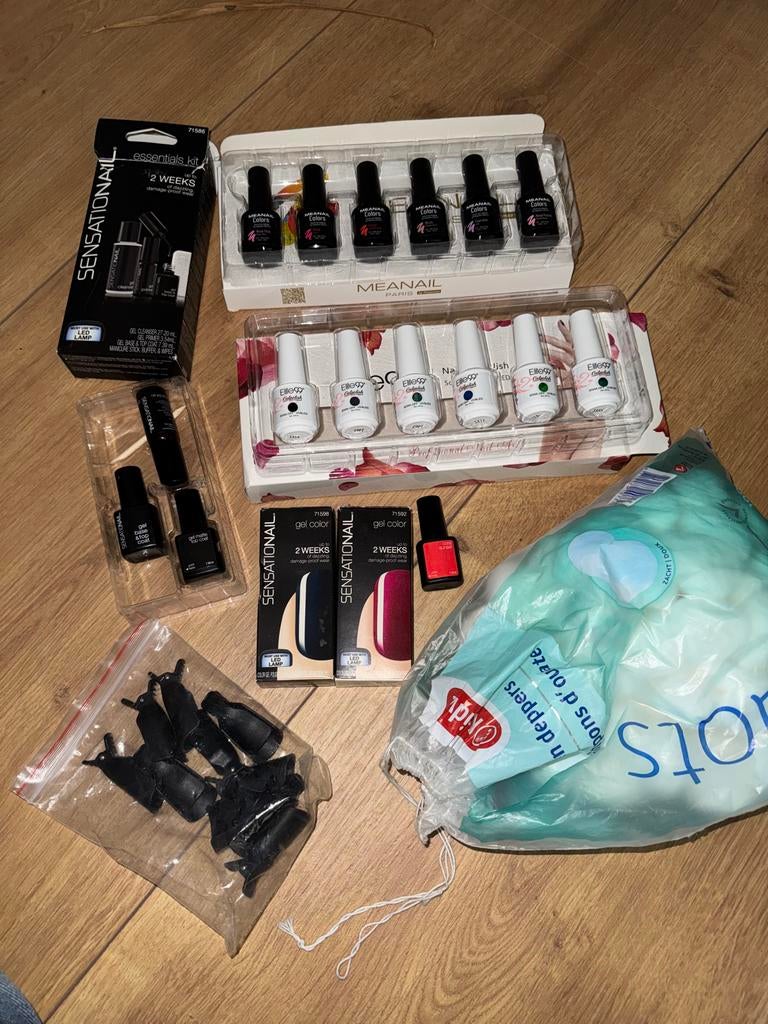 Gelnagellak set met toebehoren, Ophalen, Gebruikt, Overige kleuren, Handen en Nagels