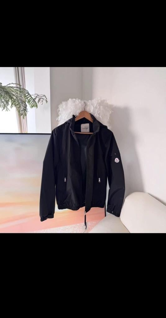Moncler windbreaker, Kleding | Heren, Jassen | Zomer, Moncler, Maat 48/50 (M), Zwart, Nieuw