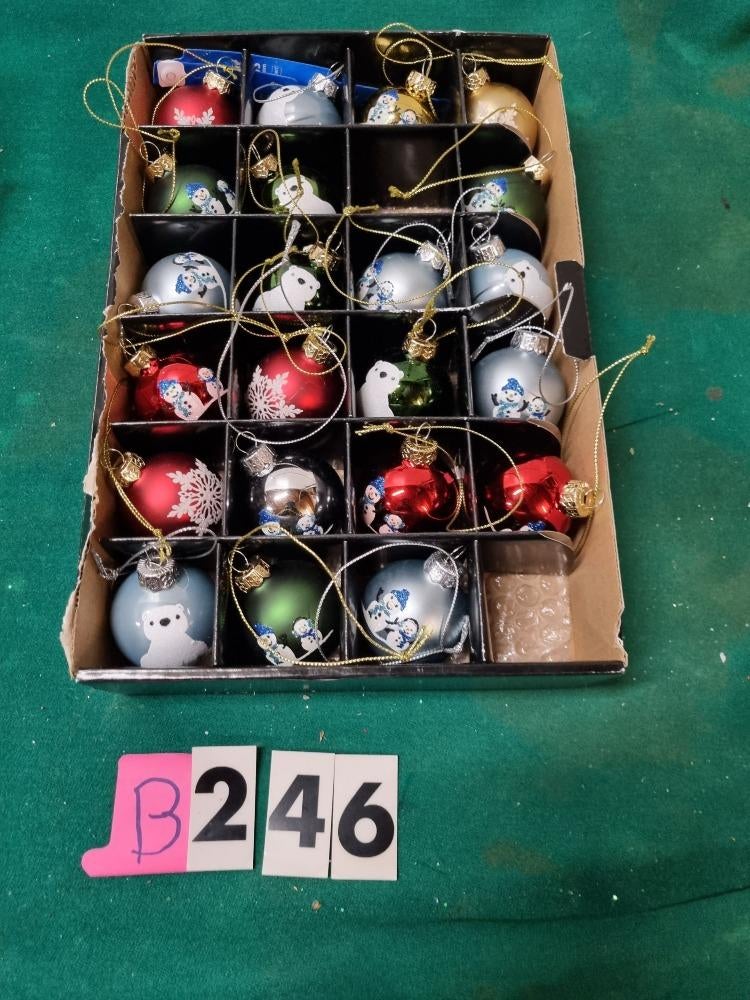 kerstballen met afbeelding glas [b246], Diversen, Kerst, Ophalen of Verzenden, 'T Olde Gre-j, Info@toldegrej.nl, Endepoelstraat 20f Didam