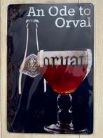 Metalen wandbord Orval Bier 20x30 cm, Verzamelen, Ophalen of Verzenden, Zo goed als nieuw, Reclamebord