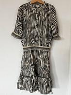 Shoeby Jurk Zebraprint Zwart/Beige Maat 158/164, Ophalen of Verzenden, Zo goed als nieuw, Meisje, Jurk of Rok