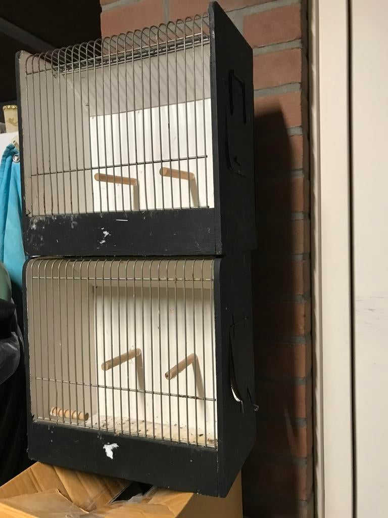 Vogelkooitjes, Ophalen of Verzenden, Zo goed als nieuw, Hout, Vogelkooi