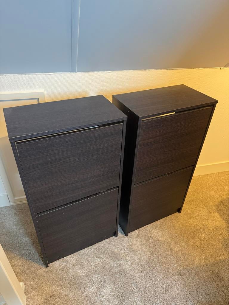 Twee ikea bissa schoenenkasten, Ophalen, Zo goed als nieuw