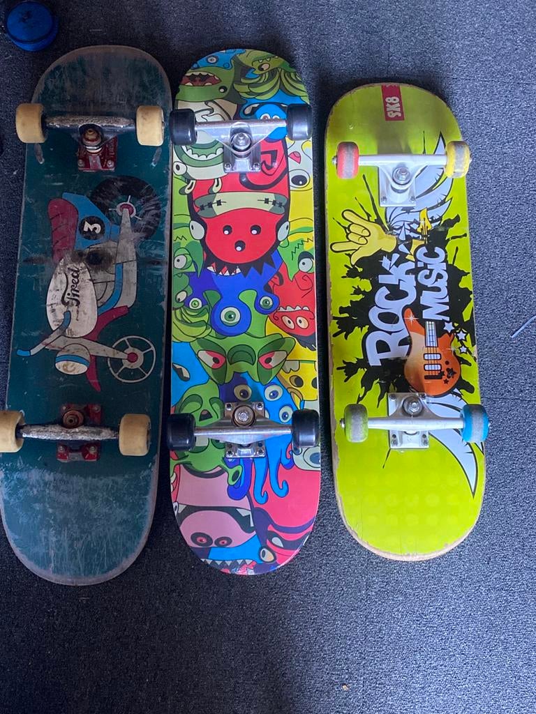 3 skateboards, Ophalen, Zo goed als nieuw, Skateboard