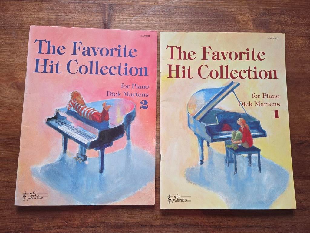 Muziekboek Favorite Hit voor Piano - Dick Martens (2 del, Ophalen of Verzenden