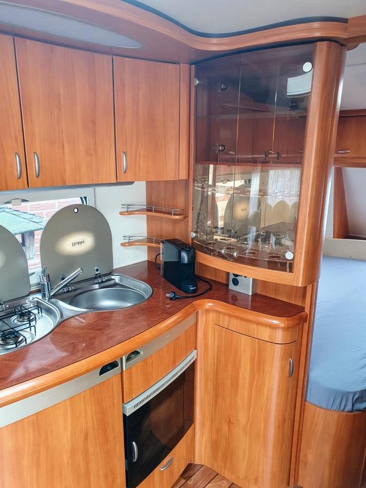 Mooie Hobby Excelsior 540, Caravans en Kamperen, Caravans, Particulier, tot en met 4, 1000 - 1250 kg, Rondzit, Hobby, Frans bed