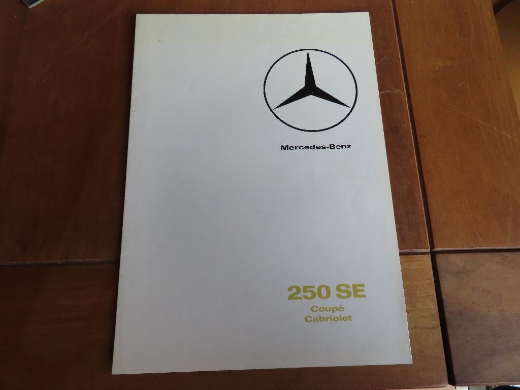 Folder Mercedes-Benz 250 SE Cabriolet W111 1965, Zo goed als nieuw, Mercedes-Benz, Mercedes, Ophalen of Verzenden
