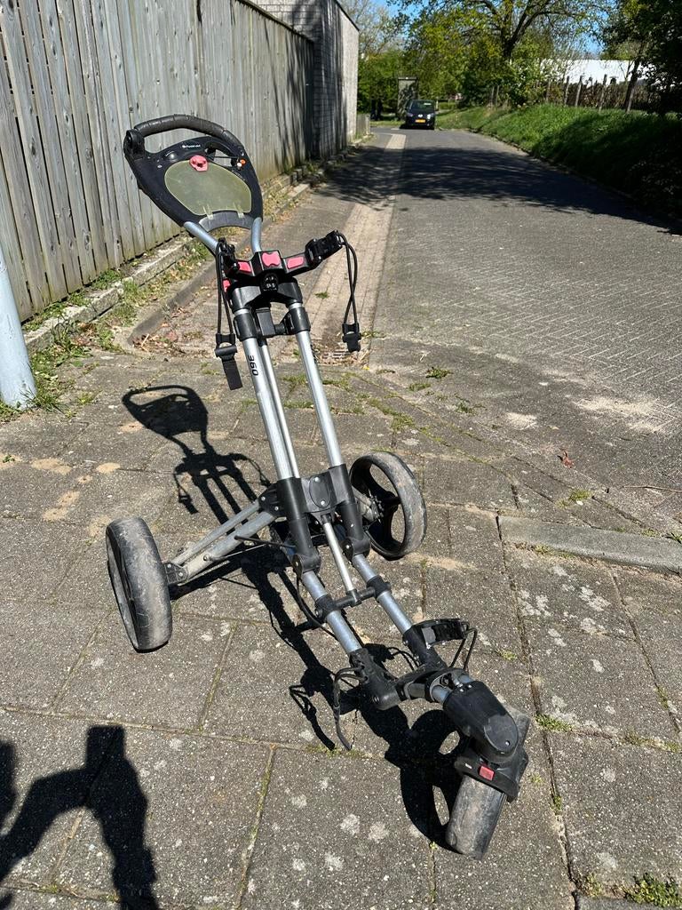 Gebruikte Golftrolley - Handig voor op de golfbaan, Sport en Fitness, Golf, Ophalen, Gebruikt, Golfkar, Overige merken