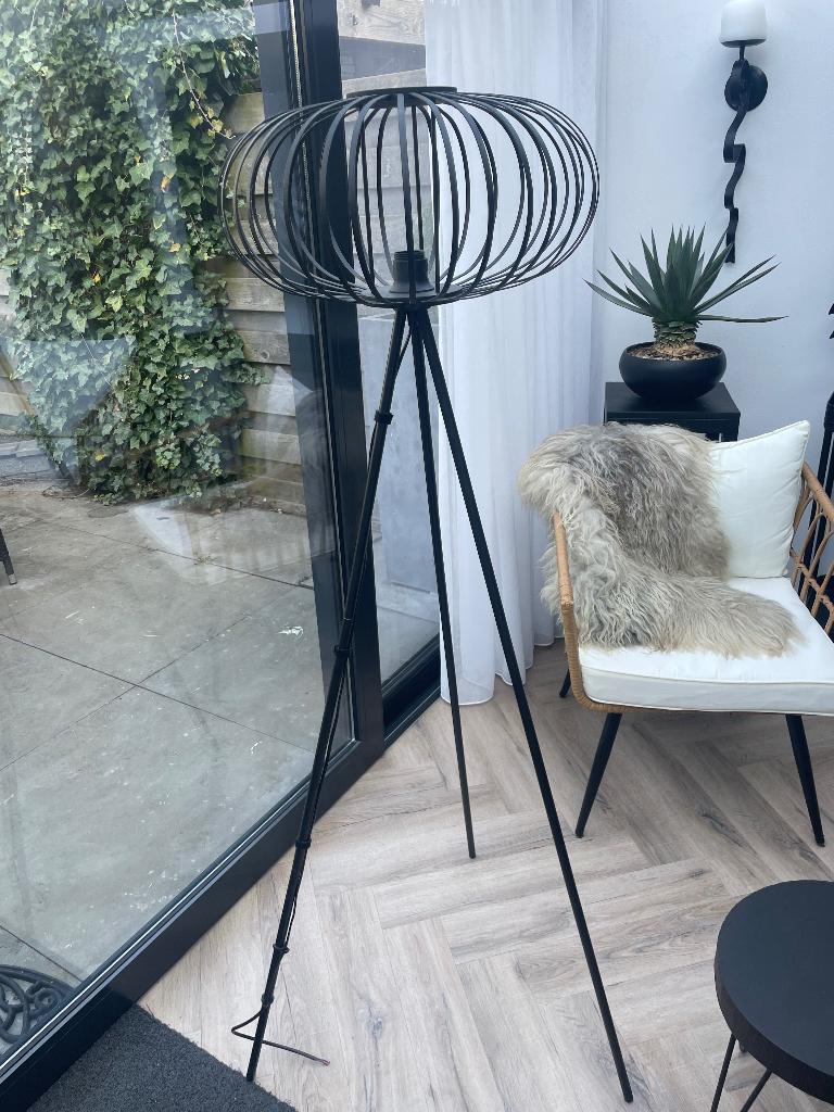 Lamp, Ophalen, Zo goed als nieuw, Hout, 150 tot 200 cm