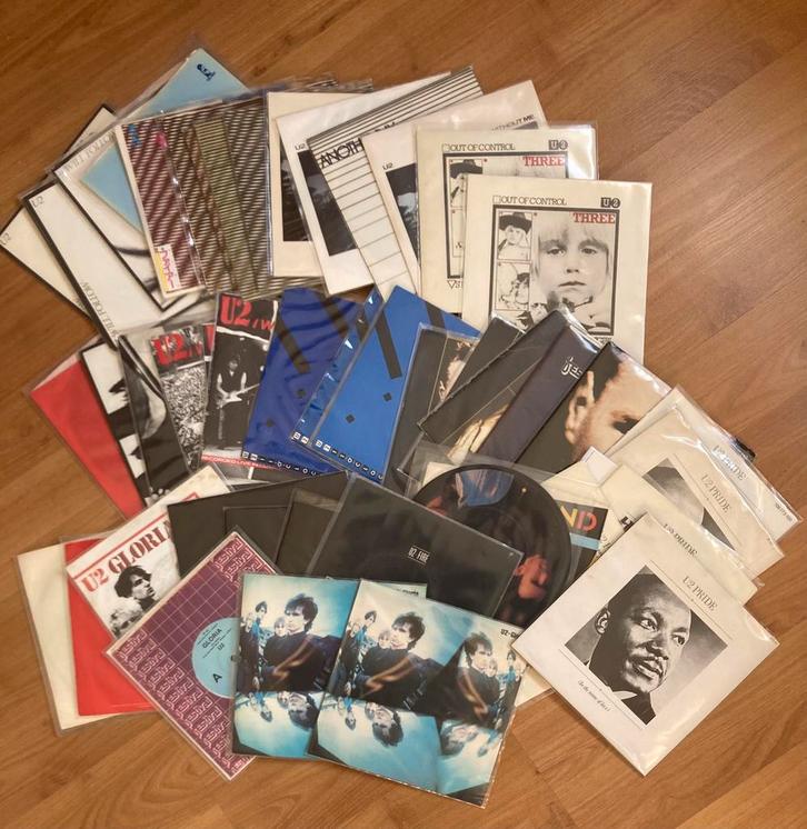 Verzameling U2 singles, Cd's en Dvd's, Vinyl | Pop, Zo goed als nieuw, 1980 tot 2000, Overige formaten, Ophalen