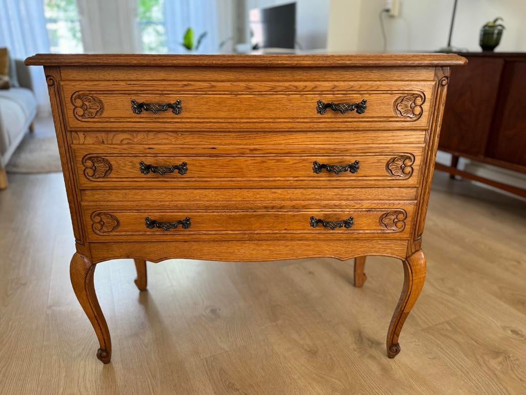 Vintage antieke ladekast, Huis en Inrichting, Kasten | Ladekasten, Ophalen, Gebruikt, 50 tot 100 cm, 3 of 4 laden