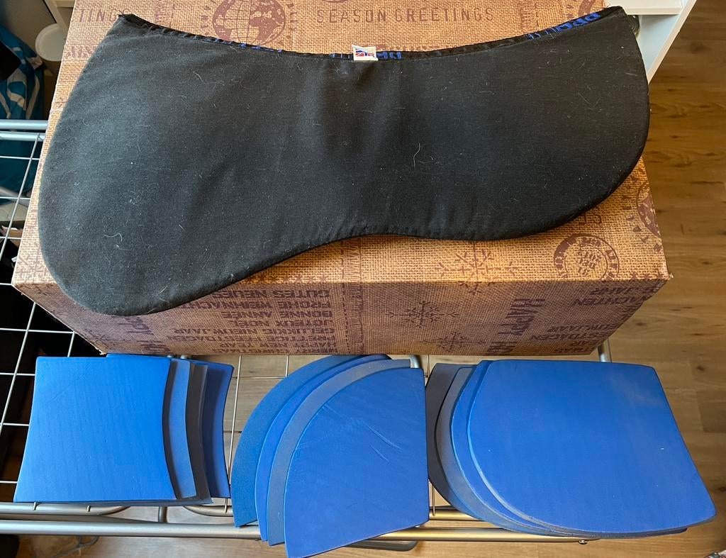 Prolite Zadelpad Incl Inlages Full Zwart Relief Pad Tri-Pad, Full (L), Gebruikt, Overige merken, Ruggengraat vrij