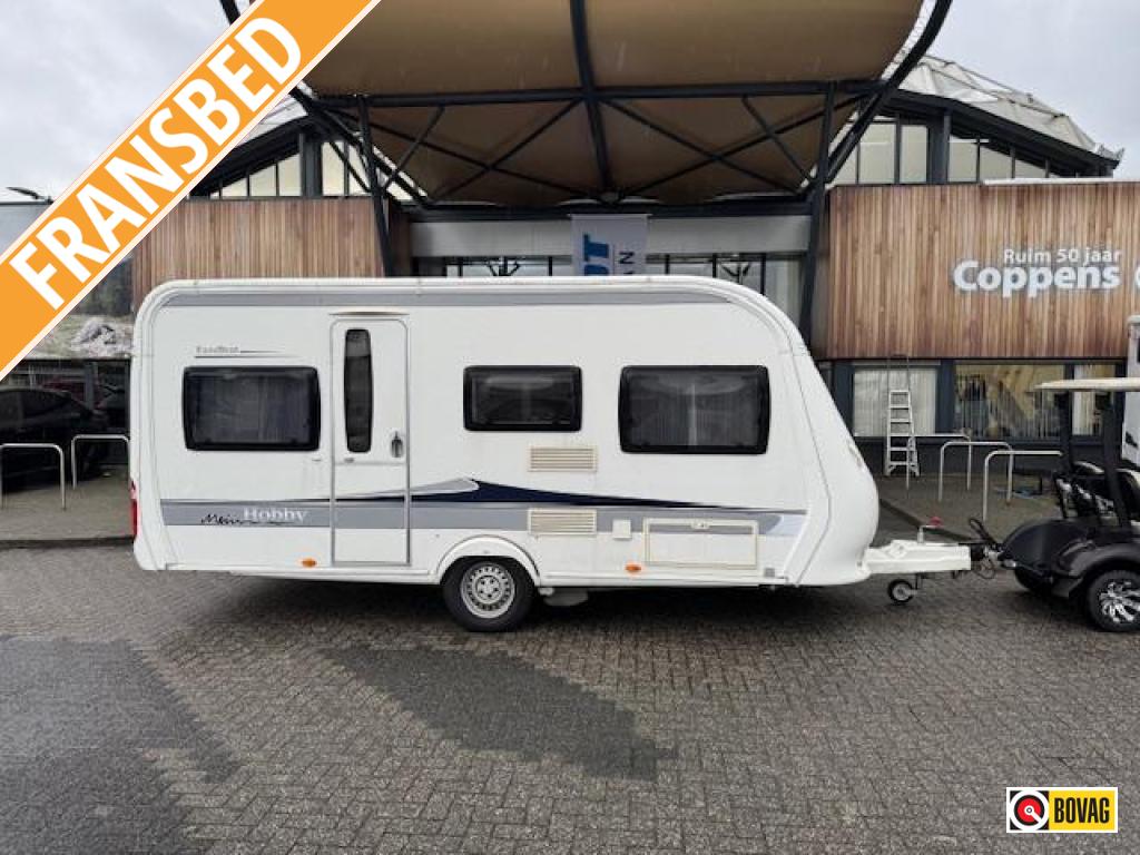 Hobby Excellent 455 UF 2013 MOVER + NIEUWE TENT!, Standaardzit, Bedrijf, 4 tot 5 meter, Tot en met 4