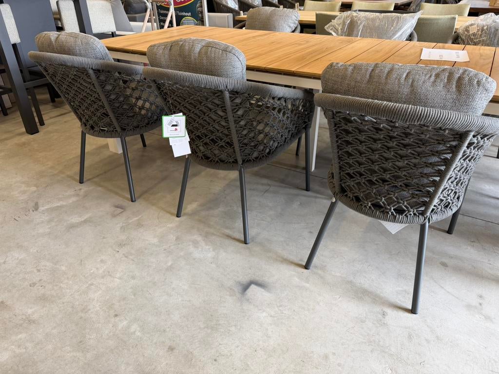 6x Suns NAPPA macrame anraciet dining tuinstoelen, Nappa macrame, Suns, Ophalen of Verzenden, Info@suns.nl