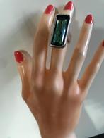 Uno de 50 ring (43) 16,5/56,5 met groene Swarovski, Sieraden, Tassen en Uiterlijk, Ringen, Met kristal, Overige materialen, Nieuw