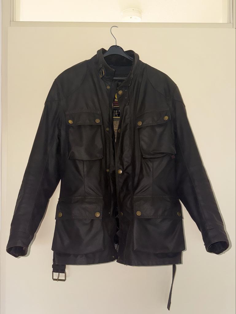 Belstaff Motorfiets Wax Jas - Maat L, Jas | textiel, Heren, Ophalen of Verzenden, Tweedehands