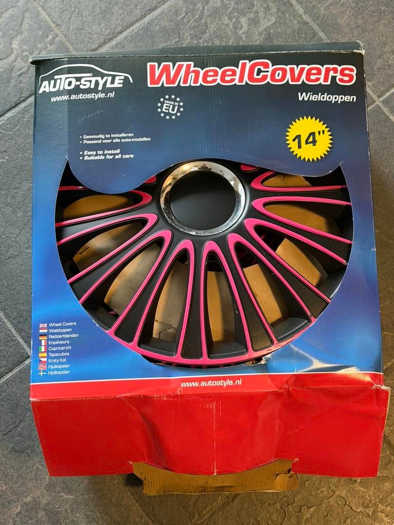 Roze wildoppen 14 Inch, Auto diversen, Ophalen