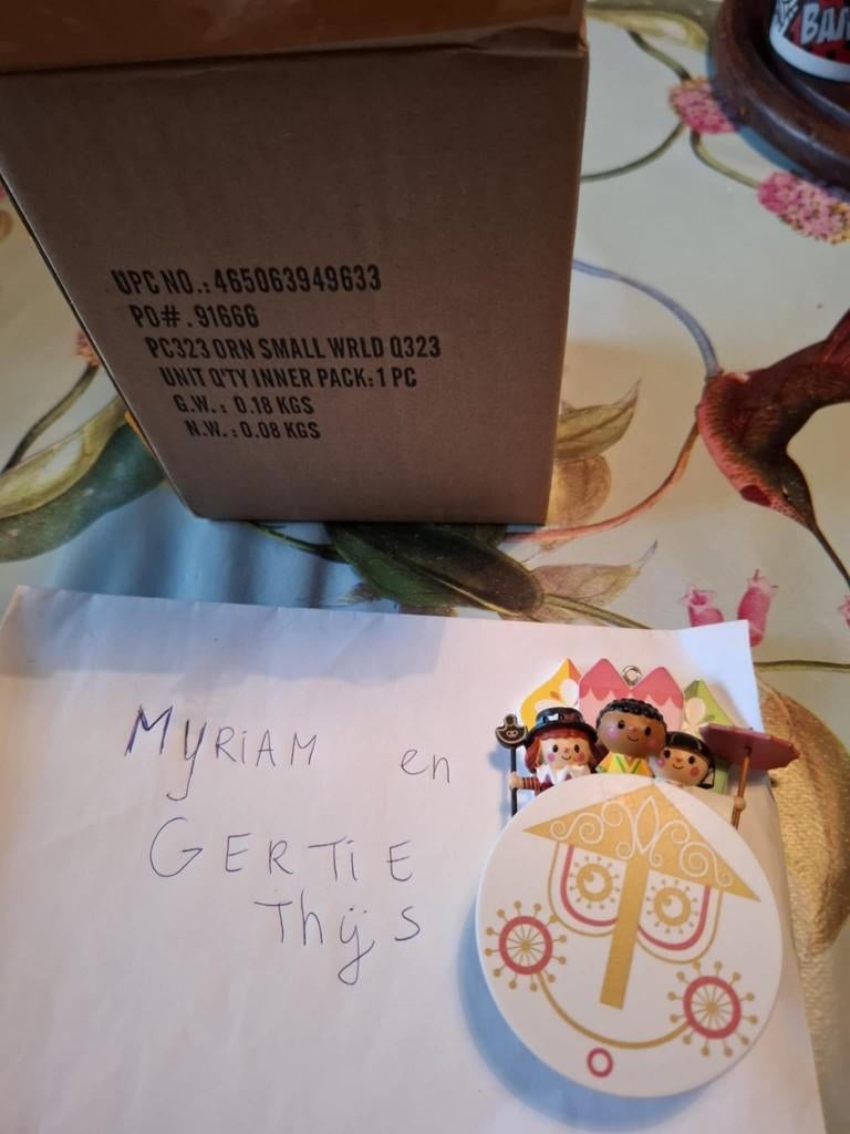 Disney Small World Sketchbook ornament, Ophalen of Verzenden, Overige figuren, Zo goed als nieuw, Beeldje of Figuurtje