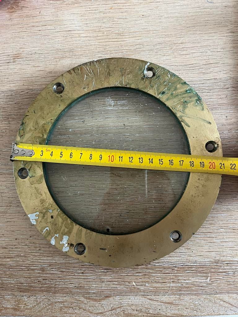 Koperen patrijspoort raam, Ophalen of Verzenden, Koper