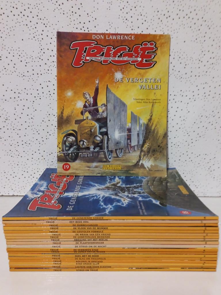TRIGIE 1 t/m 19 COMPLEET ( BIG BALLOON ), Boeken, Stripboeken, Complete serie of reeks, Ophalen of Verzenden, Gelezen