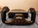Logitech Flight Yoke System - Vliegsimulator Controller, Online, 1 speler, Ophalen of Verzenden, Zo goed als nieuw