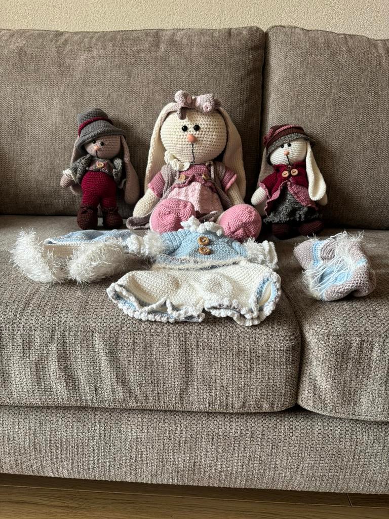 Gehaakte knuffels/ poppen, Ophalen of Verzenden, Zo goed als nieuw, Babypop