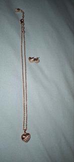 Ketting + Oorbellen (Guess), Ophalen of Verzenden, Nieuw, Zilver, Verstelbaar