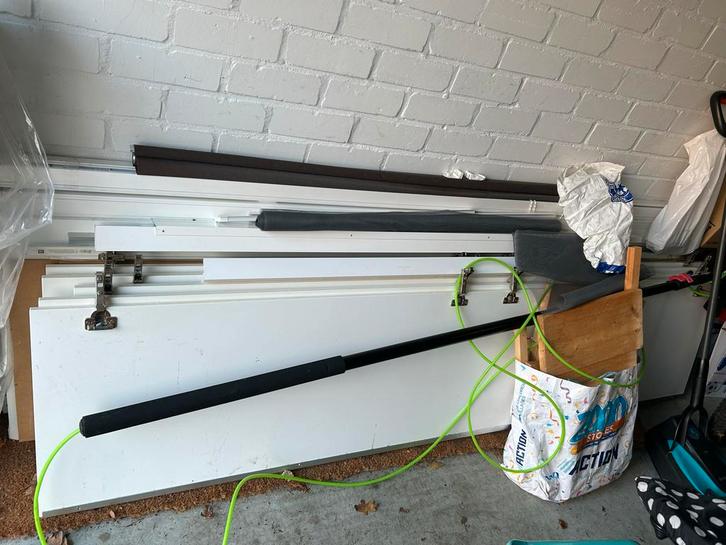 Ikea Pax deuren en plankjes (gedemonteerd), Huis en Inrichting, Kasten | Kledingkasten, Gebruikt, 200 cm of meer, 50 tot 100 cm