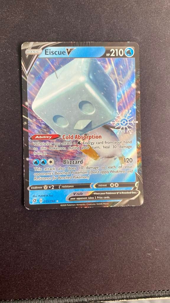 Eiscue V - Zeldzame Pokémonkaart, Ophalen of Verzenden, Gebruikt, Losse kaart